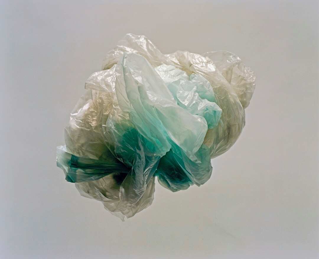 A crumpled plastic bag.