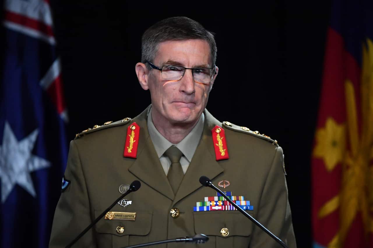 Chief of the Australian Defence Force General Angus Campbell delivers the findings from the Afghanistan Inquiry in Canberra.