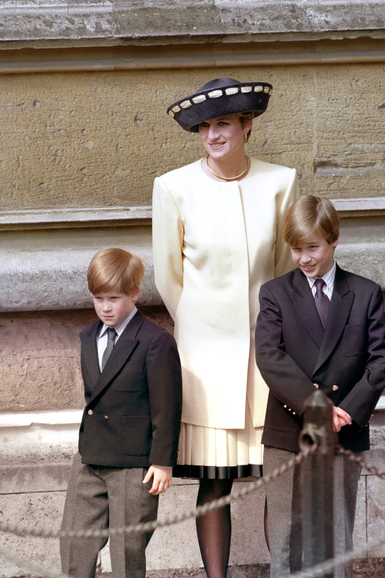Diana, Princess of Wales and her two sons