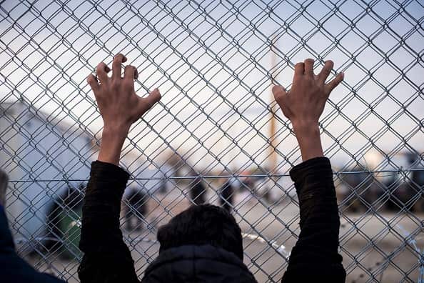 The refugees camp on the Greek-Macedonian border in Idomeni