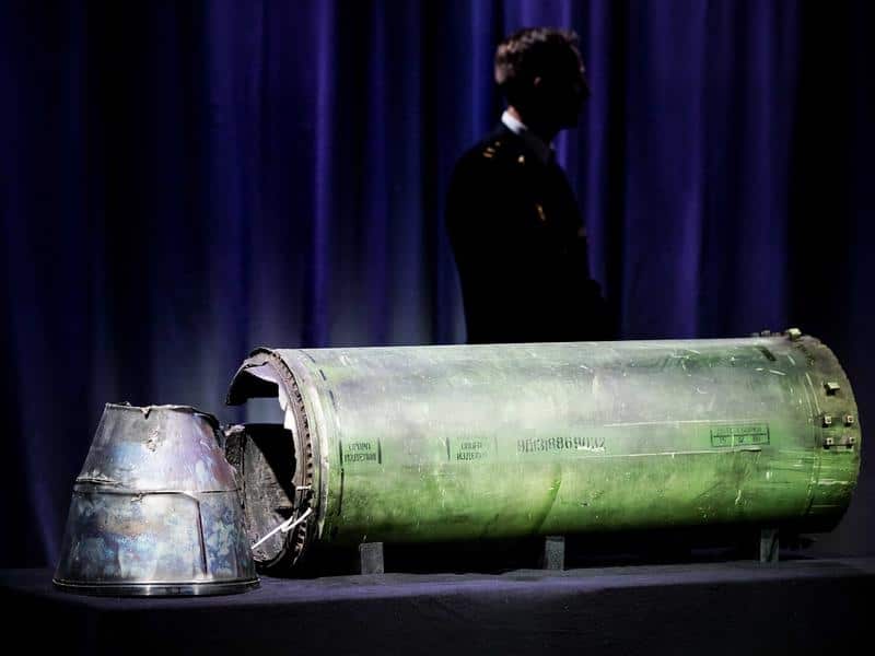 A damaged Buk missile.