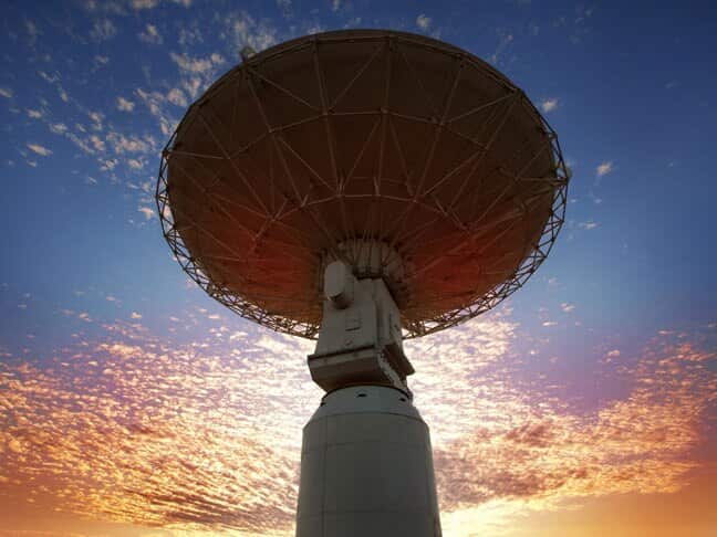 ASKAP antenna at the Murchison Radio-astronomy Observatory in Western Australia's Murchison region