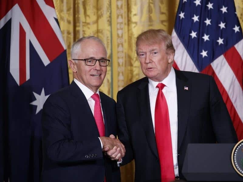 Malcolm Turnbull initially inked the asylum seeker deal with Donald Trump’s predecessor, but Mr Trump was forced to comply.