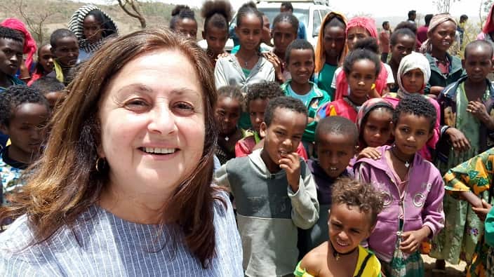 Greek Australian volunteer Maria Strintzos. 