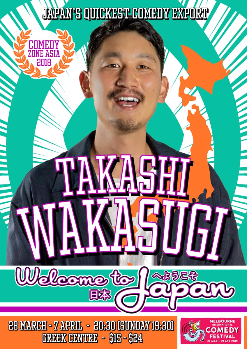 takashi Wakasugi Japanese comedian comedy melbourne sydney