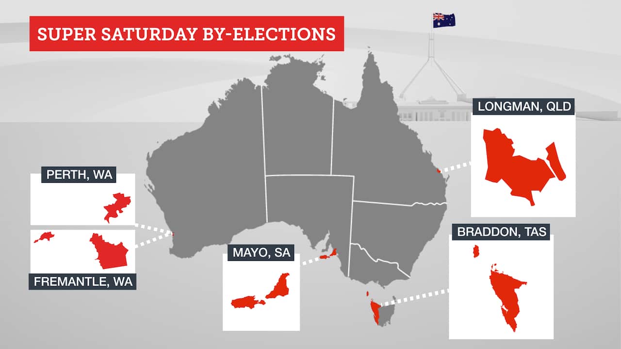 Saturday 28 July by-elections. 