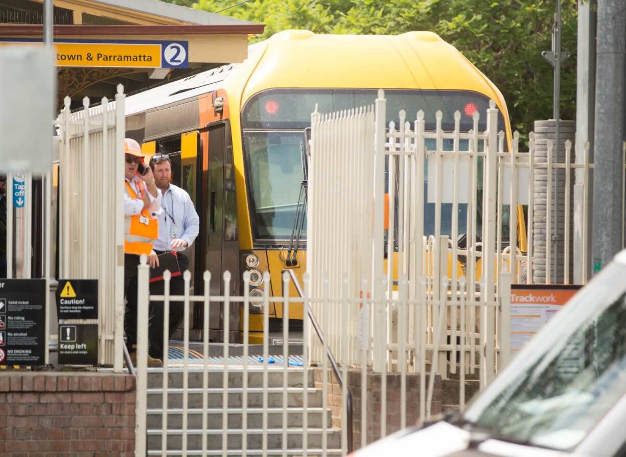 The scene at Richmond Train Station in Sydney, Monday, January 22, 2018. 