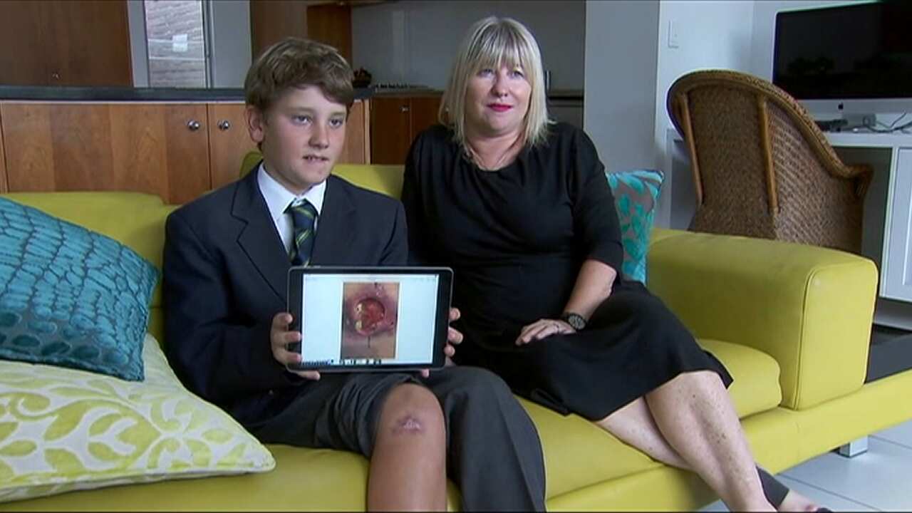 Gus Charles and his mother Sally.