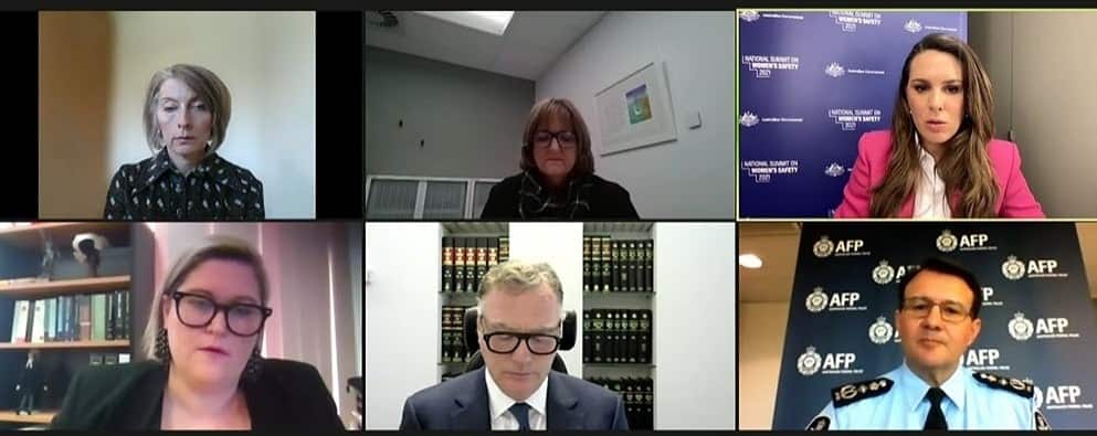 Policing and justice responses panel at the National Summit on Women's Safety.