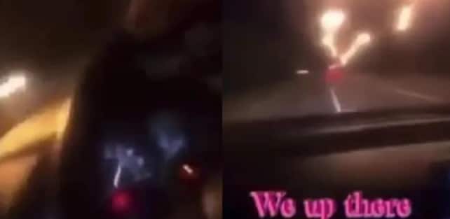 Julyan Mohan's Snapchat account shows the young man and his friend driving through Darwin at high speed 