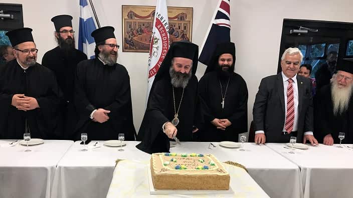 Perth Greeks welcomed Archbishop of Australia, Makarios. 
