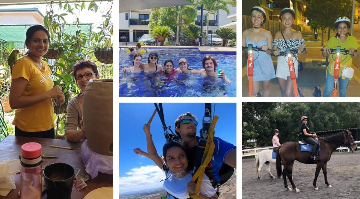 ਸ੍ਰੀਮਤੀ ਕੌਰ ਨੂੰ ਆਪਣੇ ਆਸਟ੍ਰੇਲੀਅਨ ਦੋਸਤਾਂ ਨਾਲ ਮਿਲਕੇ ਸਕਾਈ-ਡਾਈਵਿੰਗ, ਹਾਈਕਿੰਗ, ਬਾਕਸਿੰਗ, ਘੋੜ-ਸਵਾਰੀ, ਸਾਈਕਲਿੰਗ ਵਰਗੀਆਂ ਕਿਰਿਆਵਾਂ ਵਿੱਚ ਵੀ ਹਿੱਸਾ ਲੈਣ ਦਾ ਸ਼ੌਕ ਹੈ। 