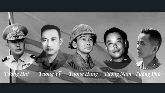 The five Republic of Vietnam Army generals who refused to surrender and killed themselves when Saigon fell in 1975. 