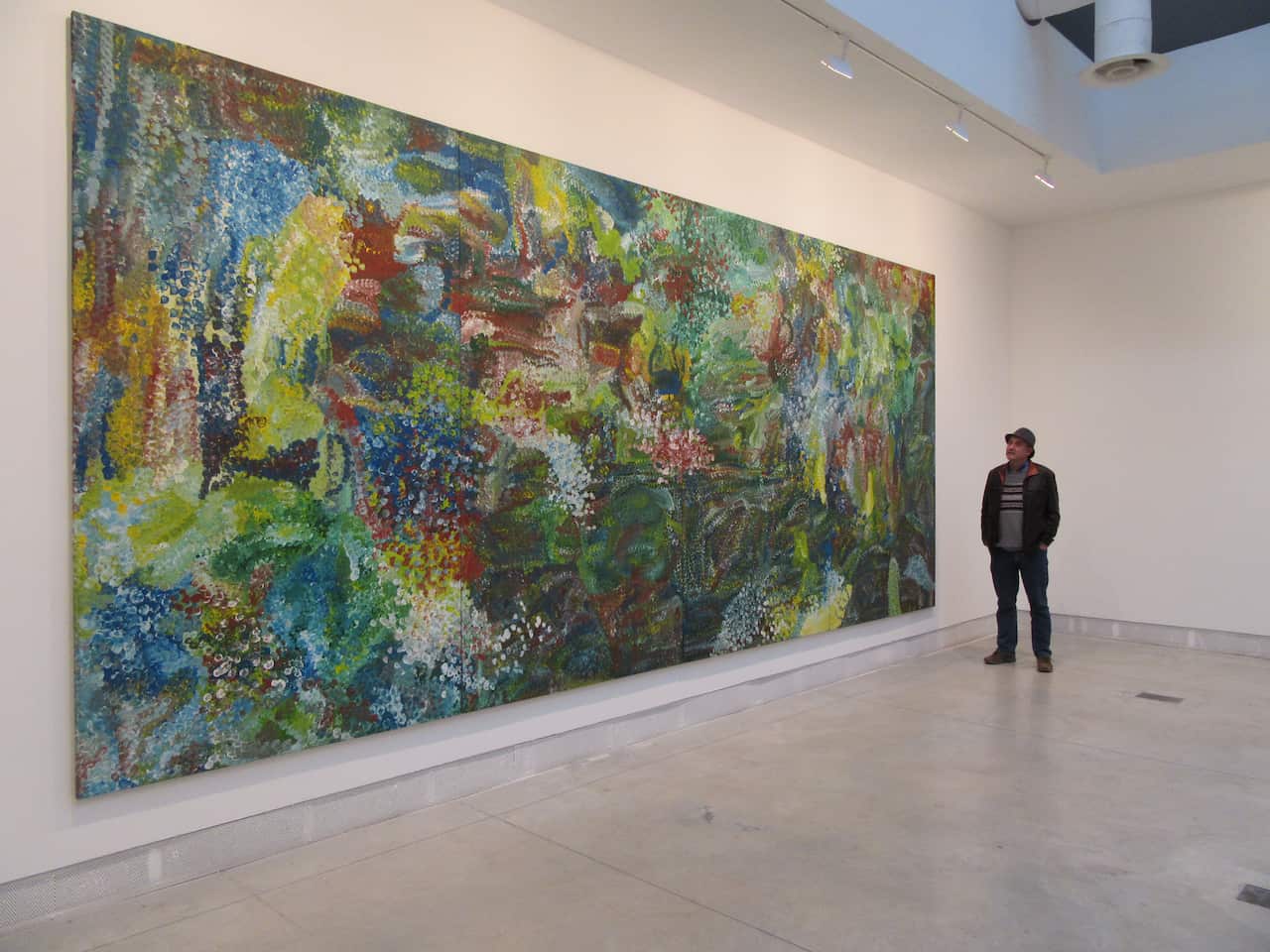Emily Kame Kngwarreye's 'Earth’s Creation I' in the Venice Biennale (2015).