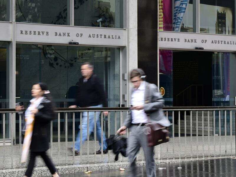 The Reserve Bank of Australia building is seen in Sydney.