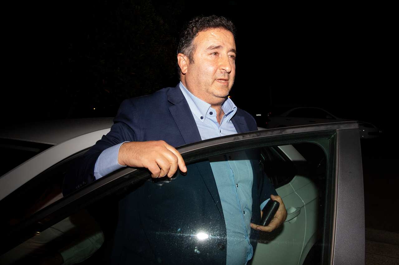 NSW Labor MP Shaoquett Moselmane arriving at his Rockdale home in Sydney.