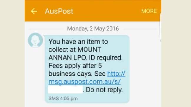 Australian post text