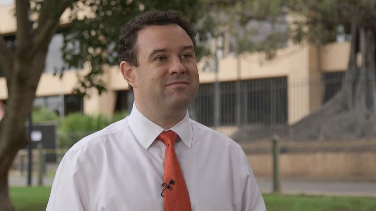Stuart Ayres, Minister for Western Sydney and Westconnex. (SBS)