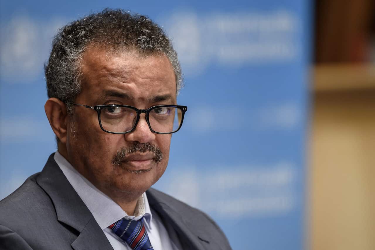 WHO Director-General Tedros Adhanom Ghebreyesus.