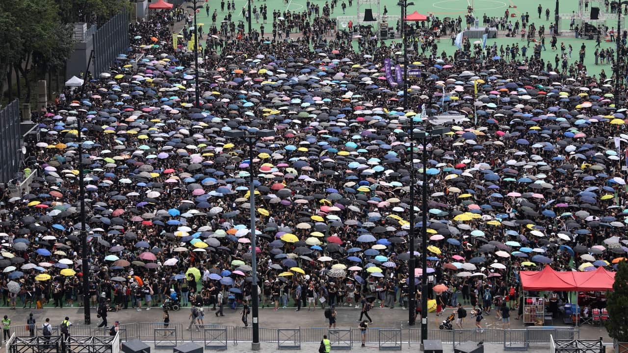 Thousands of people in Hong Kong are protesting, calling for the complete withdrawal of a controversial bill.