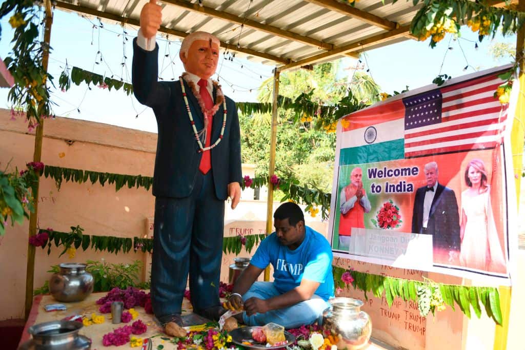 Bussa Krishna worshipped Donald Trump from rural India.
