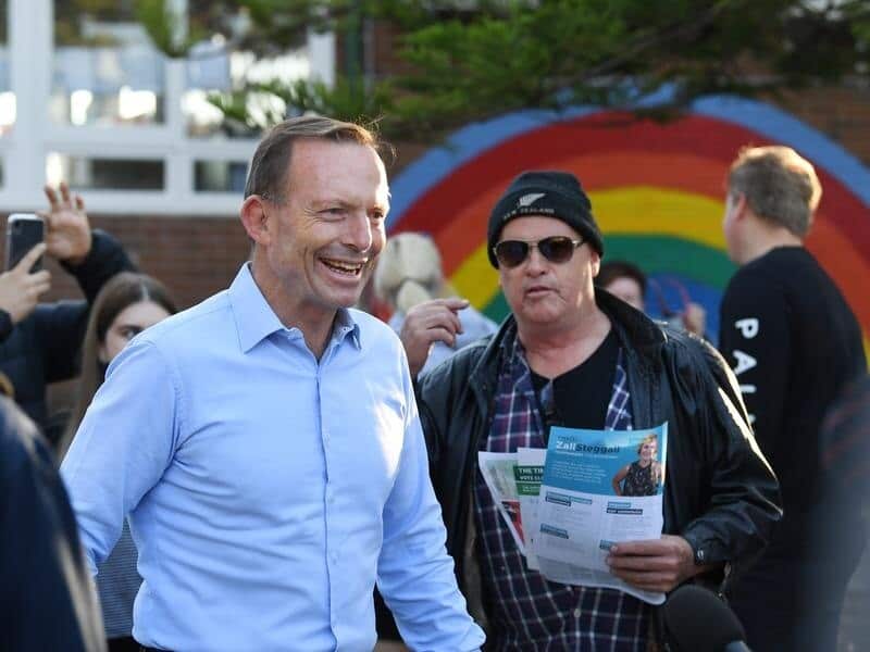 Former Prime Minister Tony Abbott in Warringah