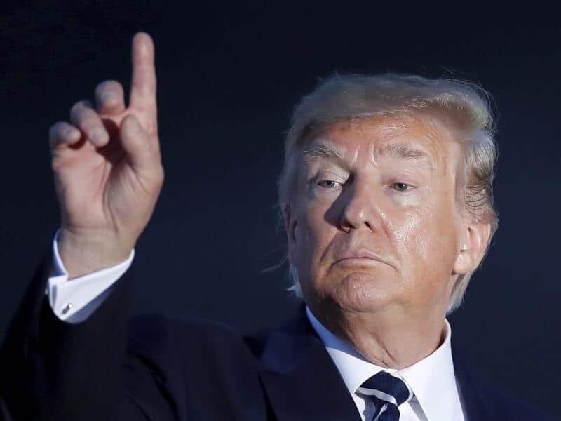 US President Donald Trump at the G7 meeting.