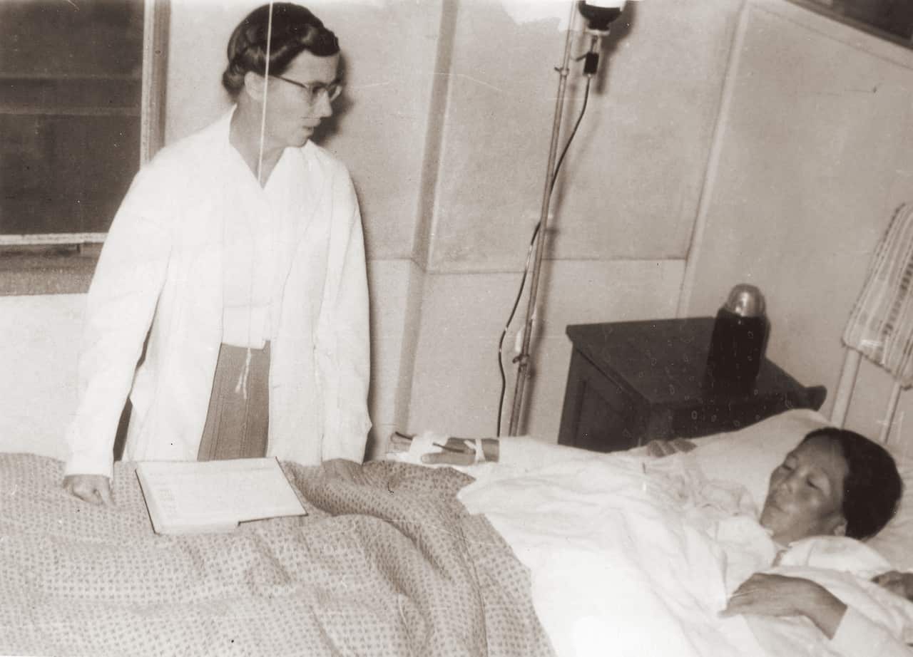 Helen Mackenzie was looking after a mother who delivered the 10,000th baby in Ilsin Women's Hospital.