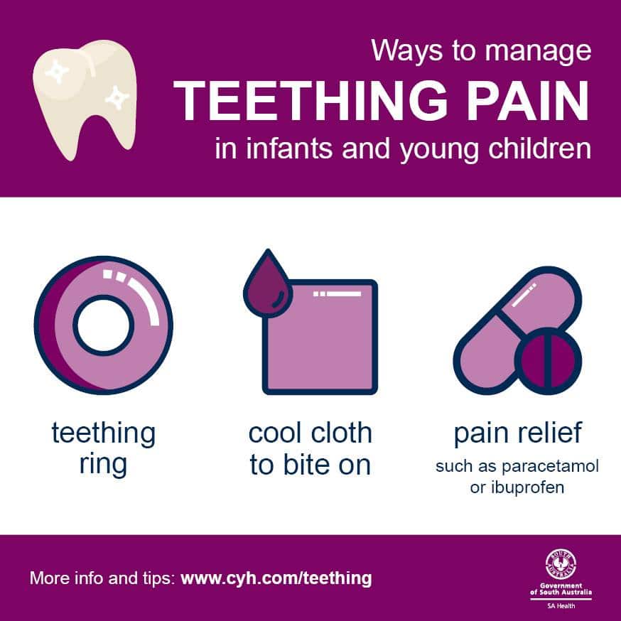 Ways to manage teething pain