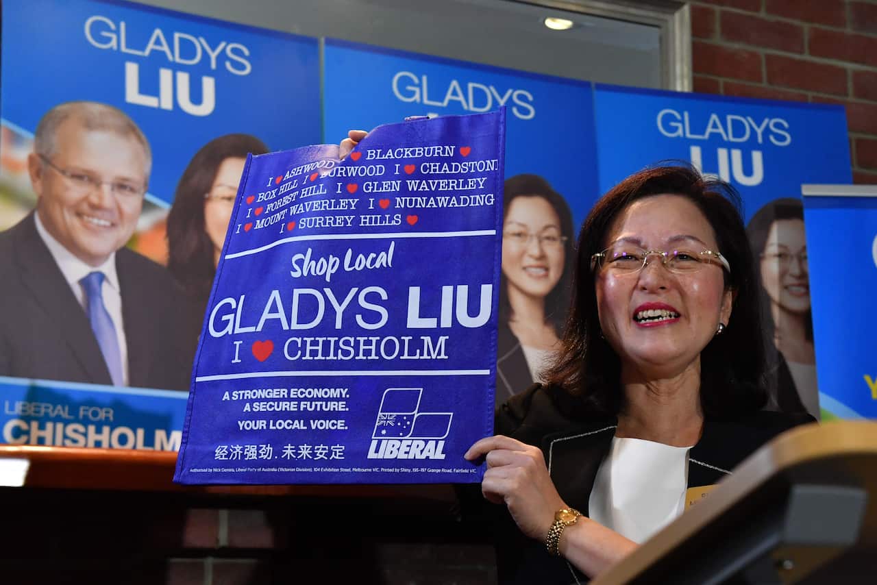 Gladys Liu on the campaign trail.
