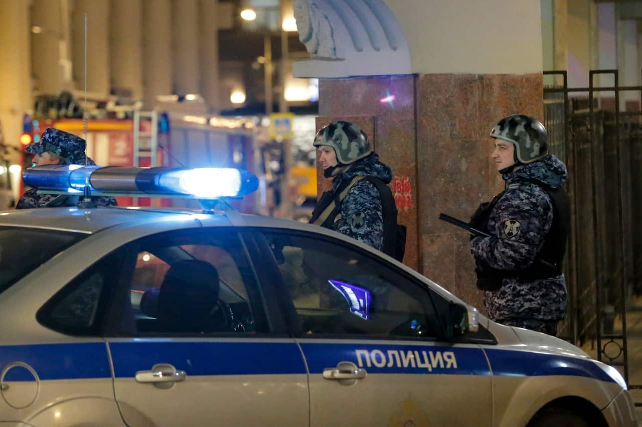 Russian police officers.