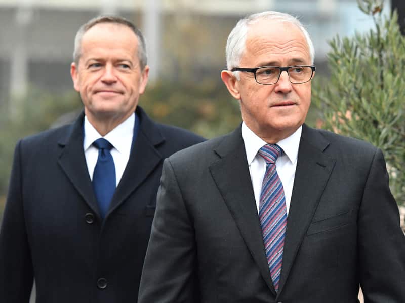 Malcolm Turnbull and Bill Shorten