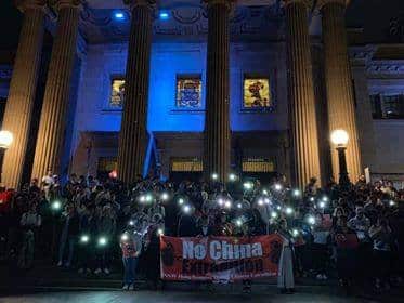 No China Extradition Protest in Sydney