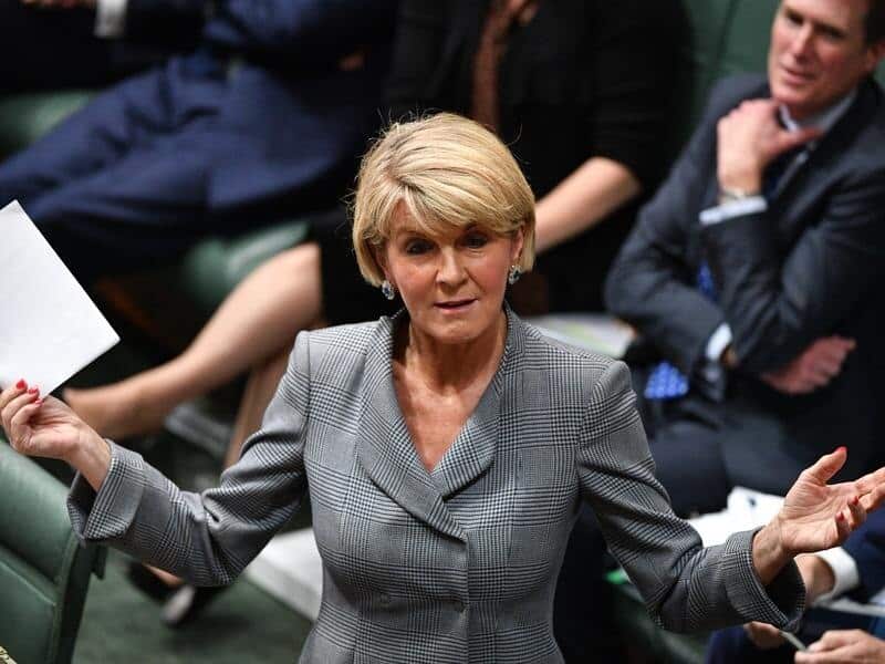 Julie Bishop slams 'gender deafness' and 'misogyny' in politics