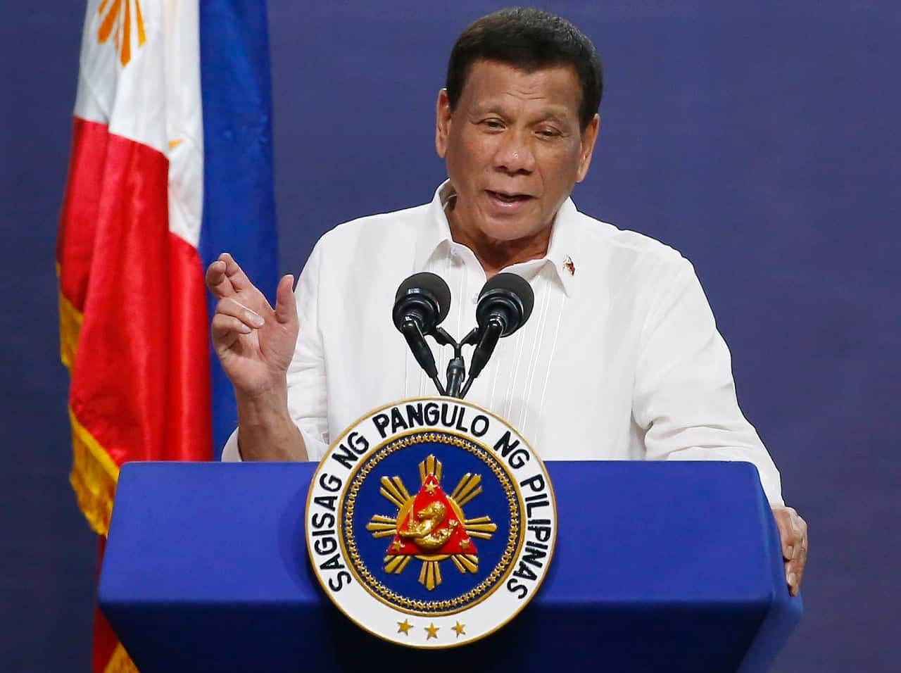 Philippine President Rodrigo Duterte Duterte pressures journalists critical of his methods.