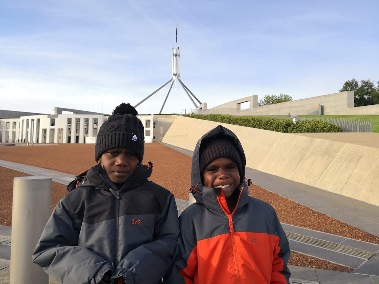 Brown family at Parliament House