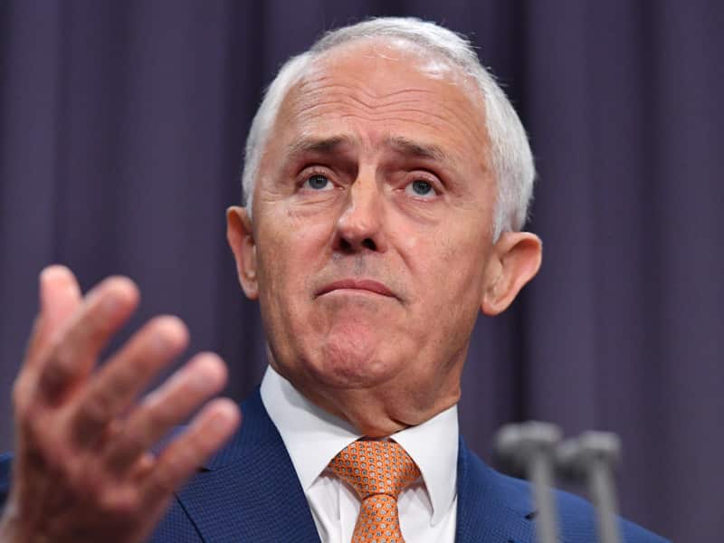 Malcolm Turnbull speaks at a press conference.