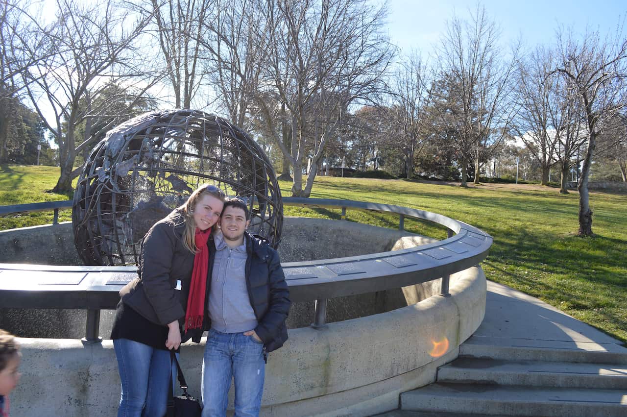 Fabio Gullace and his partner