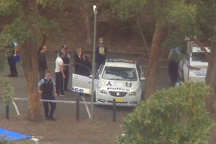 Image of the crime scene in Hunters Hill  