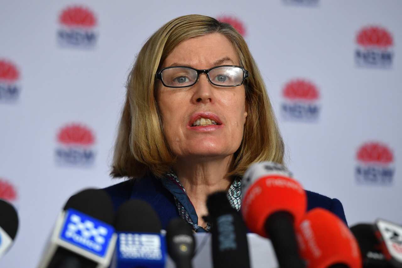 NSW Chief Health Officer Dr Kerry Chant speaking on Wednesday morning.