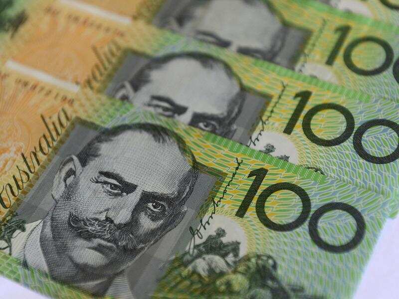 $100 Australian dollar notes.