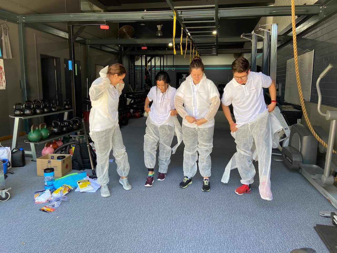 Cleaners are being hired to scrub down surfaces where pathogens might live.