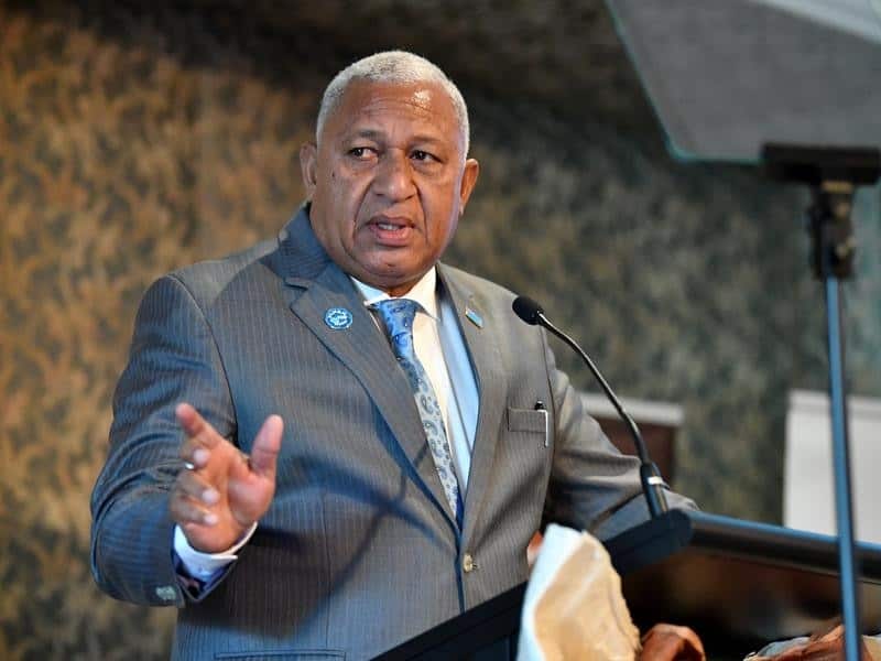 Fijian PM Frank Bainimarama.