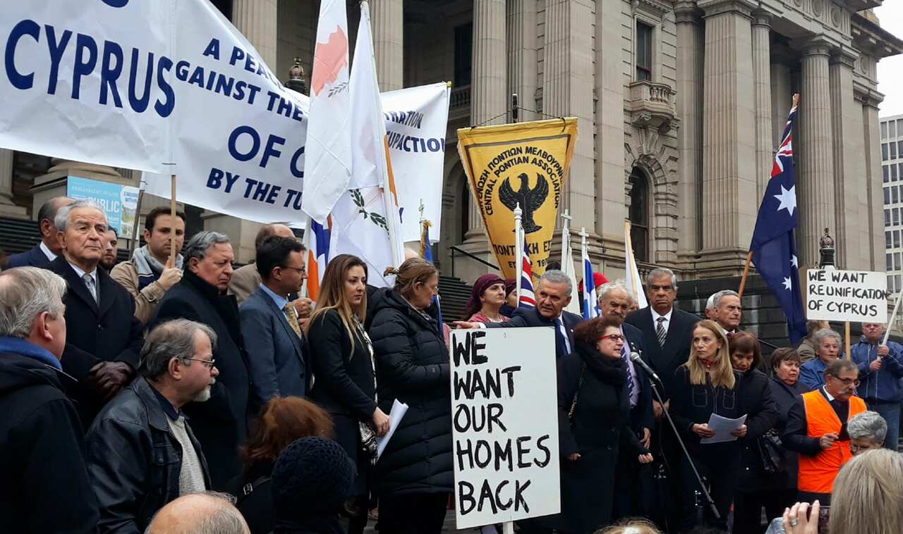 46 years since the Turkish invasion of Cyprus. Photo from 2019 peaceful rally in Melbourne. 