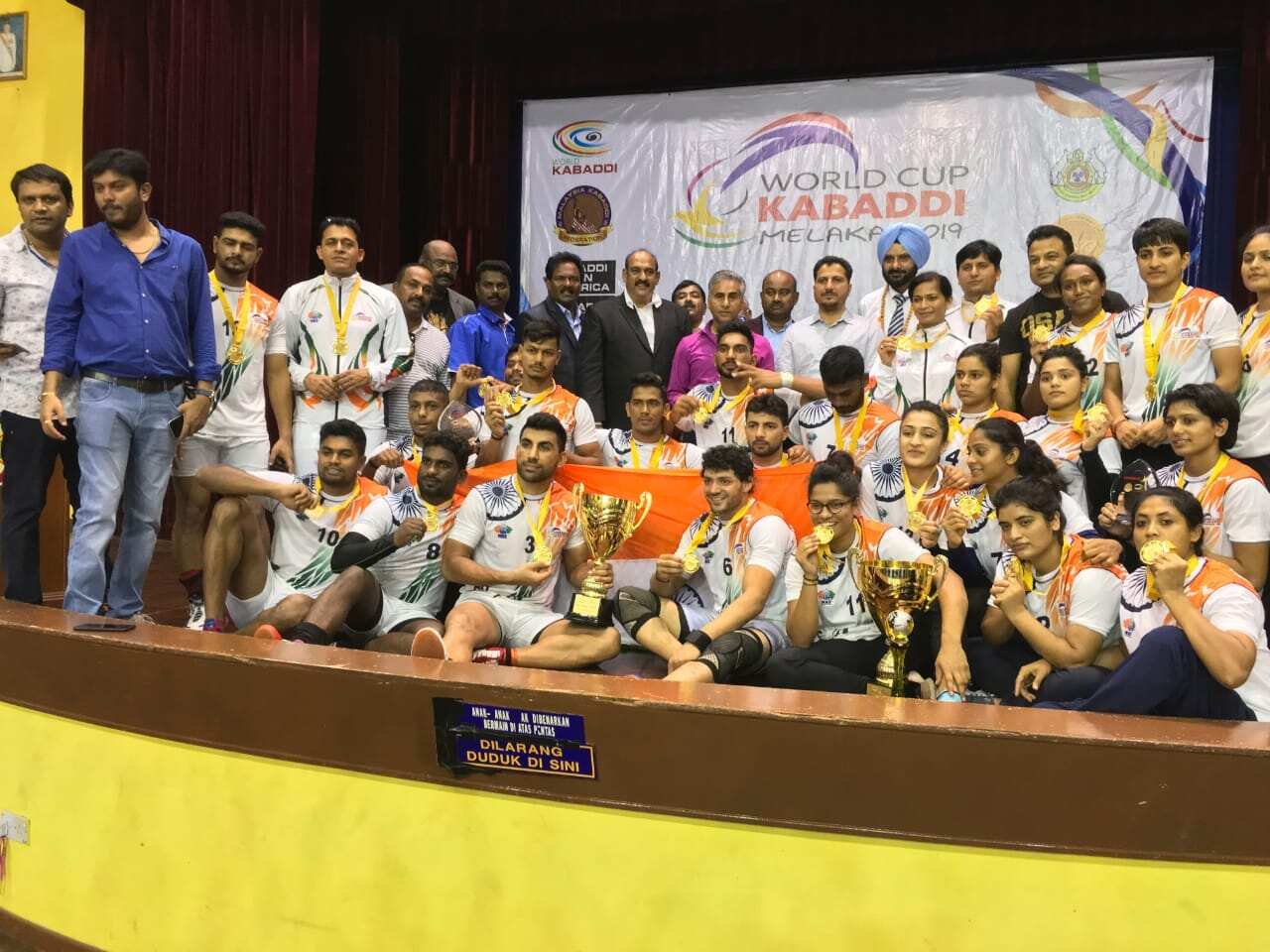 India’s men and women teams were the winners at the World Cup Kabaddi, Malaysia.