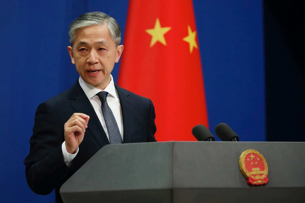 Chinese Foreign Ministry spokesman Wang Wenbin.