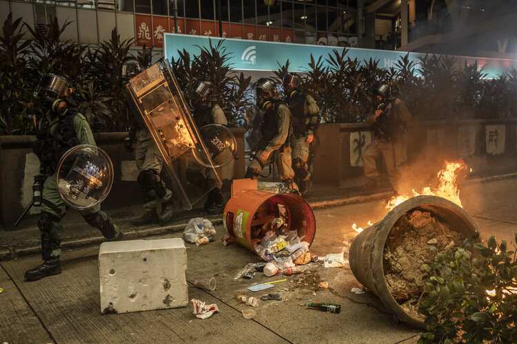 Protests in Hong Kong Overshadow National Day Parade in Beijing