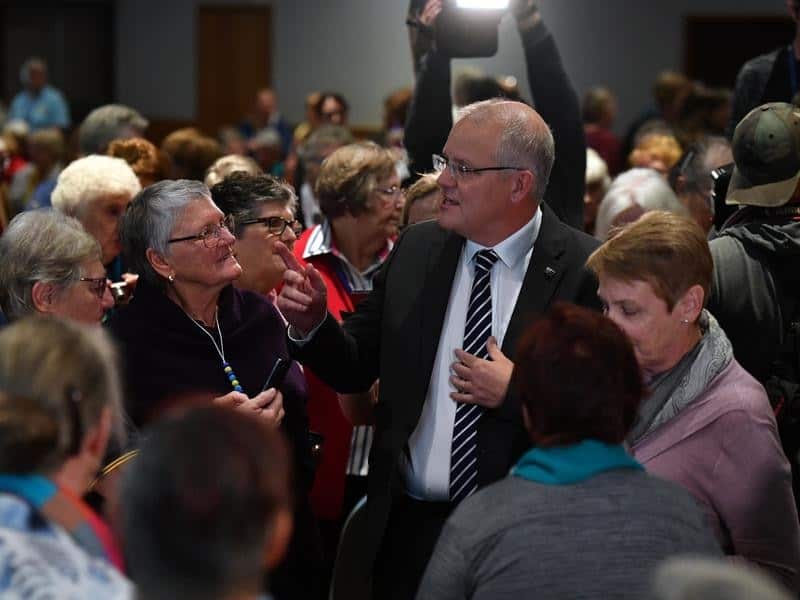 Mr Morrison following the alleged incident.