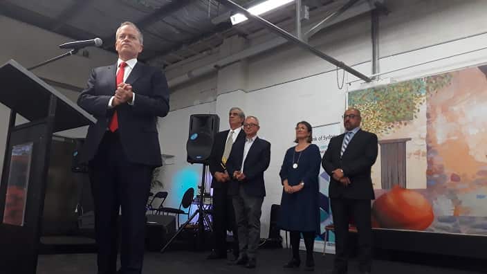 Federal Opposition leader Bill Shorten addresses Australian Cypriots of Melbourne.