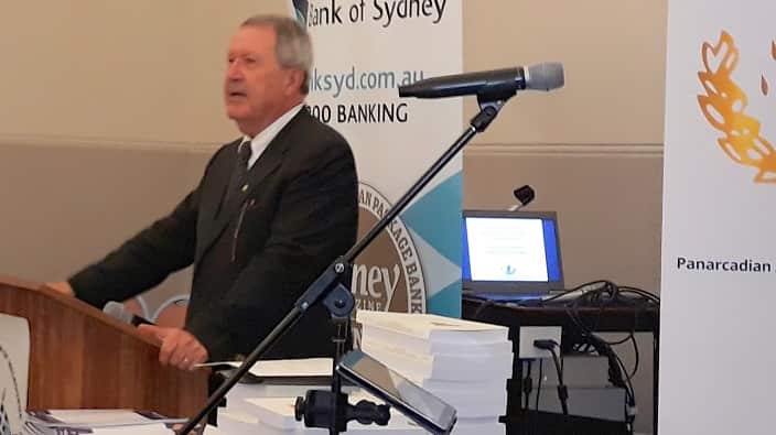 Ο πρόεδρος του Αυστραλιανού Ινστιτούτου Μακεδονικών Σπουδών, καθηγητής Αναστάσιος Τάμης. 